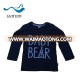 Fashion custom printed long sleeve kids t shirt