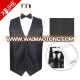 Cheap polyester wholesale custom made in china black suit men tuxedo vest