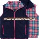 FACTORY New Arrival Women Sherpa Fleece Reversible Quilted Vest