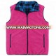 Factory Wholesale Custom winter lady reversible quilted vest